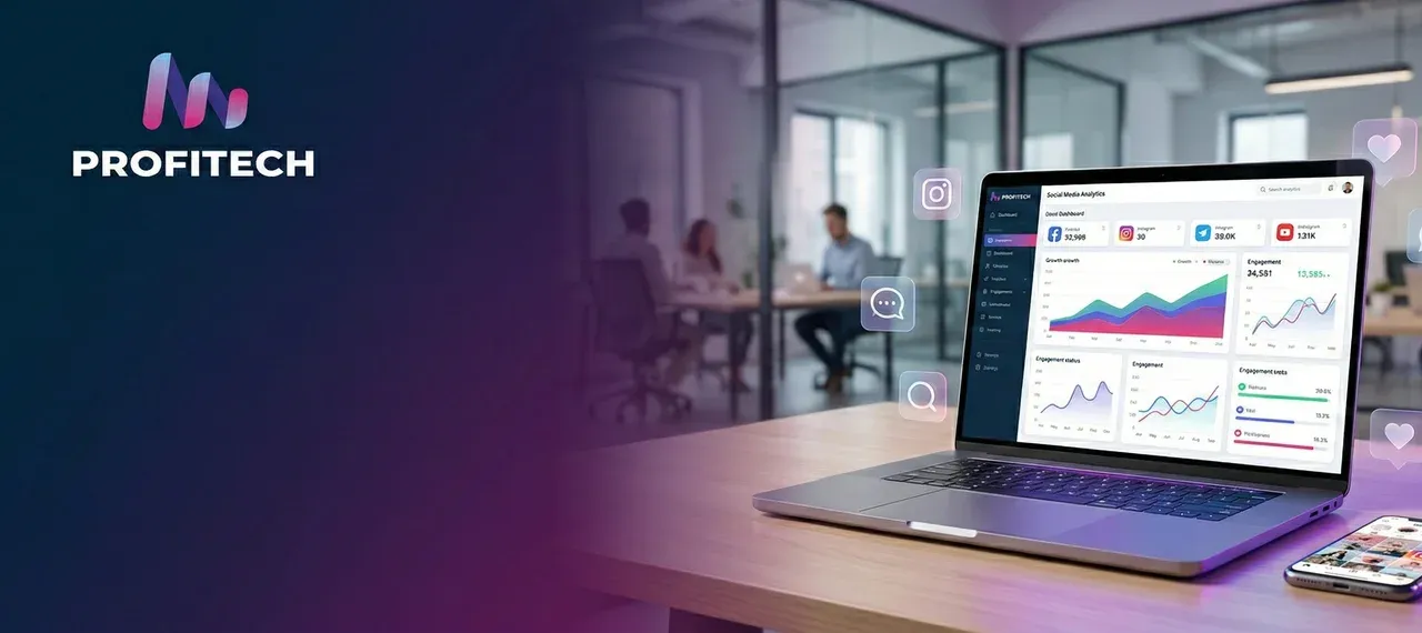 Digital marketing analytics dashboard